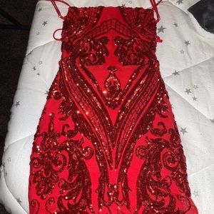 Red Lucy in the Sky formal dress